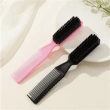 1pc Kids Double-Sided Styling Brush, 2-In-1 Hair Care Brush For OkCNY Baby Hair Styling And Home Use