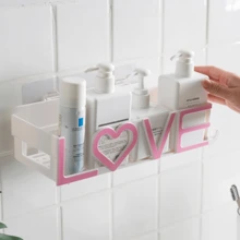 1pc Plastic Bathroom Organizer Shelf, No Drilling Needed, Vanity Shower Toilet Triangular Wall-Mounted Storage Rack, Suitable For Daily Home Use
