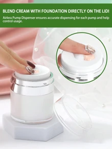 1 pezzo Bottiglia con pompa ricaricabile da 30/50ml per creme viso, adatta per lozioni, fondotinta, ideale per i viaggi
