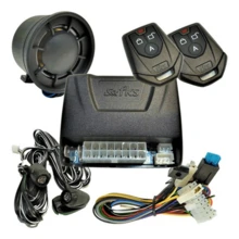 Alarme Automotivo Antifurto Bloqueio do Motor Trava Portas Completo Kit 2 Controles Linha Fi4t Palio Linea Fiorino Strada Uno Punto - Multicolorido - Visão 4