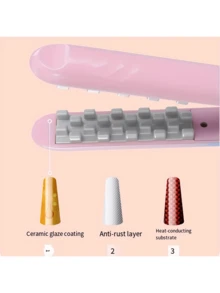 Corn Whisker Clamp Mini Mini Mini Fluffy Pad Hair Root Women's Perm Straight Clip Portable Curling Iron - View 5