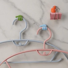 10pcs (Mixed Colors) Thumb Shape Cable Holder Clips, Creative Cute Wire Organizer Adhesive Hooks For Cable Management, Damage-Free No-Drilling Sticky Mount