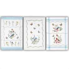 Dohler Wholesale 3-Pack Dishcloths For Towelling Sink Silver - 藍白色 - 查看 2