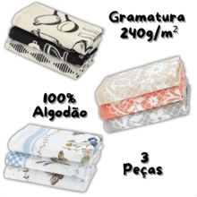 Dohler Wholesale 3-Pack Dishcloths For Towelling Sink Silver - 藍白色 - 查看 3