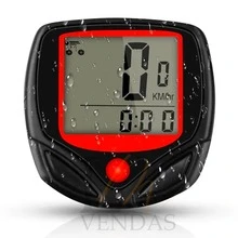 Velocímetro Digital Bike Ciclo Computador A Prova D'agua Odometro Ciclismo - Preto - Visão 1