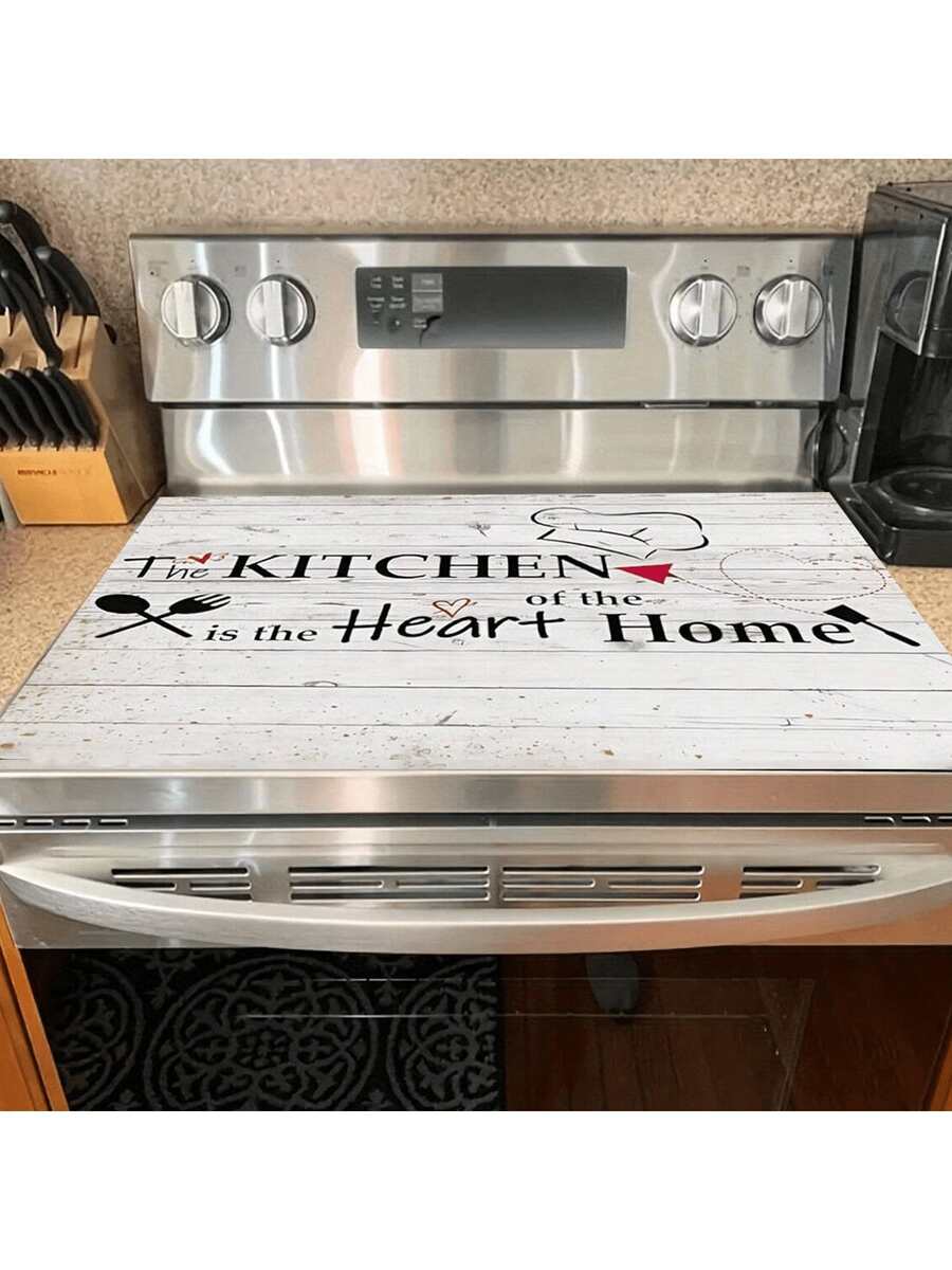 Extra Large 28.5X20.5 Inch Stove Top Cover - Anti-Slip, Waterproof & Heat Resistant Mat For Electric Glass Stoves, Prevents Scratching, Multi-Use Cooktop Protector, Easy Clean, Ideal For Kitchen Decor - Multicolor - View 1