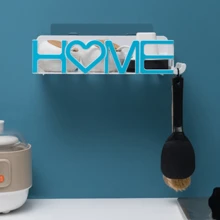 1pc Plastic Bathroom Organizer Shelf, No Drilling Needed, Vanity Shower Toilet Triangular Wall-Mounted Storage Rack, Suitable For Daily Home Use