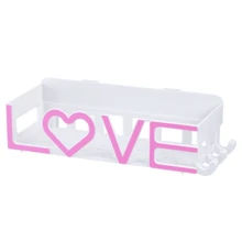 1pc Plastic Bathroom Organizer Shelf, No Drilling Needed, Vanity Shower Toilet Triangular Wall-Mounted Storage Rack, Suitable For Daily Home Use