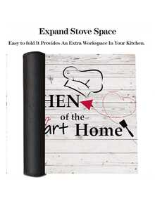 Extra Large 28.5X20.5 Inch Stove Top Cover - Anti-Slip, Waterproof & Heat Resistant Mat For Electric Glass Stoves, Prevents Scratching, Multi-Use Cooktop Protector, Easy Clean, Ideal For Kitchen Decor - Multicolor - View 9