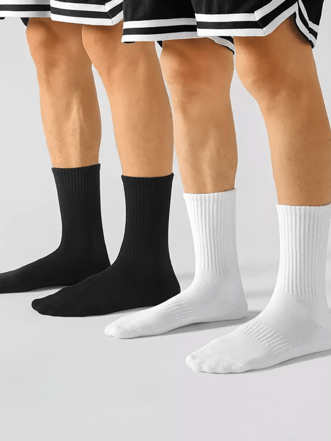 Kit 6,12 Pares De Meia Masculina Cano Alto 40-46 Unissex