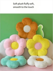 1pc Flower Shaped Throw Pillow Cushion - Multifunctional Comfortable Seat Cushion | Festive Decor Essential (Halloween/Christmas) | Suitable For Sofa, Window Seat, Reading, Leisure, Home Room Decoration