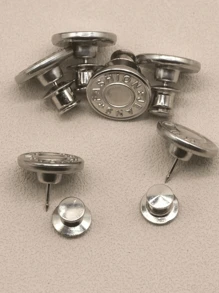 6 Pcs Jeans Buttons Replacement 17mm No Sewing Metal Button Repair Kit Nailless Removable Jean Buttons Replacement Combo Valentine DAY, Valentines Wedding, Birthday