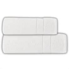 Kit Toalhas Banho Rosto Grande Grossa Macia Branca Felpuda Profissional - Branco - Visão 2
