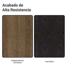 Juego De Comedor Con Mesa Y 8 Sillas Madesa Oxford Color Marron/oxford Diseño De La Tela De Las Sillas Rayado - Marrón y negro - Ver 11