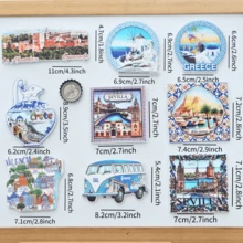 1pc Birthday Gift, Festival Gift, Spain Fridge Magnet, Granada Landscape Fridge Magnet, Seville Landscape Fridge Magnet, Alicante Landscape Fridge Magnet, Valencia Fridge Magnet, Spain Landscape Fridge Magnet, Photo Fridge Magnet, Spain Style Home Decor, Greece Landscape Fridge Magnet, Greece Seascape Fridge Magnet, Seascape Fridge Magnet, Blue Fridge Magnet, Blue Home Decor - Multicolor - View 11