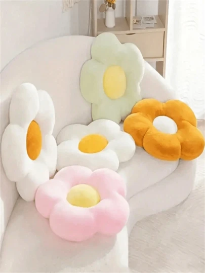 1 件花形抱枕垫 - 多功能舒适座垫 | 节日装饰必备（万圣节/圣诞节）| 适用于沙发、靠窗座位、阅读、休闲、居家装饰