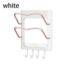 1pc Curling Iron Storage Rack Wall-Mounted Perforation-Free Bathroom Wall Dormitory Artifacts Under The Table Flat Hair Splints To Prevent Ironing - Multicolor - View 11