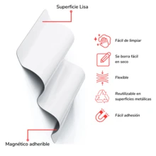 Calendario Magnético – Pizarrón Magnético de Organización de Diseño Llamativo, Ligero, Flexible y Ecológico para Hogar y Oficina. Planificador magnético. - Naranja - Ver 4