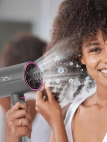 1 Pc European Plug Powered LAC Fashion New Foldable Rapid Drying Hair Dryer For Home/Salon Use, High Speed - EU C Type Plug(220-240V) - View 7