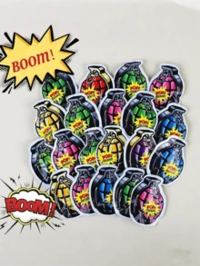 50 piezas/100 piezas por paquete, Escena CS, diversión interminable. Tíralos y van "¡Bang!", súper relajante. Ideal para bromas de oficina, bromas del Día de los Inocentes y entretenimiento en el aula. Puede traer una alegría interminable a personas de todas las edades. Se puede usar como recompensas escolares/regalos de cumpleaños/regalos del Día de la Prisión, y también como juguetes de alivio del estrés de la oficina. - Multicolor - Ver 3