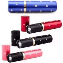 Lampara Recargable Tipo Lápiz Labial Portartil Con Cargador - Rosa - Ver 8