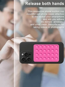 10pcs Double-Sided Silicone Suction Cup Upgrade Suction Cup Card Package Square Single Sided Phone Suction Cup Holder Adhesive Phone Case Holder Silicone Phone Accessories For Women For Men Wallet Mini Wallet Purse Wallet Magsafe Wallet Card Wallet