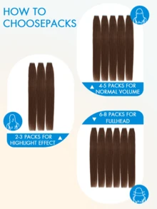 20pcs Tape In Hair Extensions Human Hair Color 60 Platinum Blonde 14-22 Inch 100% Human Hair Invisible Tape In Hair Extensions - Multicolor - View 9