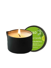 Evoduck Scented Candles, Iron Box Massage Essential Oil Candle, Geothermal Coconut Lotion Body Oil Candle, Suitable For Bedroom Bathroom, Long-Lasting Fragrance, With Essential Oil Fragrance, Perfect Gift For Family And Friends, Aromatherapy Candle Tin Can, Suitable For Travel Birthday , Valentine's Day Or Mother's Day, Aromatherapy Gift Box/2oz - 黑色 - 查看 22