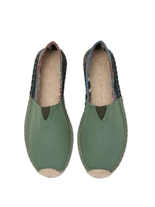 Mocassini da uomo: scarpe in tela con suola in corda di lino, scarpe casual da vacanza, scarpe da donna in tessuto traspirante intrecciato, scarpe da pescatore in paglia antiscivolo, scarpe da coppia con suola in lino ricamato. Scarpe da pescatore in tela bianca da uomo, ballerine nere, ballerine bianche, scarpe verde militare, ballerine blu (per acquirenti con piedi larghi, si prega di scegliere una taglia in più. La suola in corda di lino è relativamente rigida e le scarpe fatte a mano hanno una lavorazione più irregolare.)