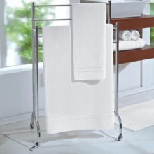 Kit Toalhas Banho Rosto Grande Grossa Macia Branca Felpuda Profissional - Branco - Visão 5