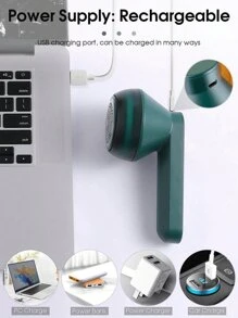 SOKANY Rechargeable Fabric Hair Remover, Portable And USB With Large-Capacity Battery 500mah, Power Hair Ball Trimmer, Used For Household Pilling Clip Sweater Shaver And Wool Pilling Clothing Removal