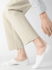 1/5/15 Pares de Meias Invisíveis de Corte Baixo Femininas de Cor Sólida, Adequadas para Primavera e Verão