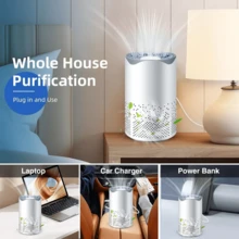 Home Air Purifiers For Large Room Medical Grade HEPA Air Purifier Smoke Odor Pet - White - View 10