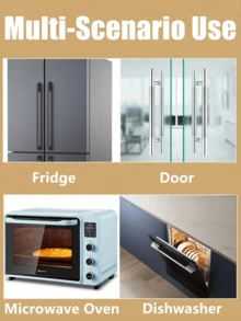 2pcs Refrigerator Door Handle Cover, Anti-Collision Anti-Scald Anti-Freeze Protection Sleeve, Microwave Oven Dishwasher Anti-Slip Handle Cover, Household Items, Mother's Day Gift, Garden, Summer, Beach, Squishy, Commencement, Congrats Grad, Travel Hiking Essentials, Portable Tools, Summer Essentials, Summer Portable - Multicolor - View 6