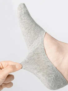 1/5/15 Pares de Meias Invisíveis de Corte Baixo Femininas de Cor Sólida, Adequadas para Primavera e Verão