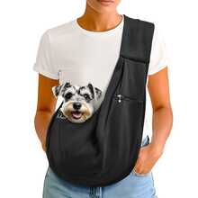 1pc Pet Dog Sling Carrier For 3-10 Lbs Pet,Dog Purse Pouch,Dog Satchel,Reversible Unadjustable/Adjustable Strap Travel Hand-Free Bag Small Puppy Backpack,Pet Shoulder Bag,Cat/Dog Carrier For Outdoor Travel,Small Pet Outdoor Sling Carrier. Cat Carrier Cat Backpack Bike Trailer - Multicolor - View 12