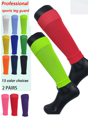 2 Pairs Breathable Calf Compression Sleeve Professional High-Quality Soccer Socks For Men Women Running Football Basketball