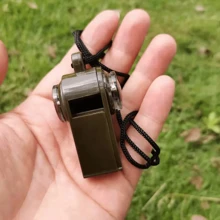 Fischietto da emergenza 3 in 1 con bussola, termometro e fischietto da arbitro/cheerleader, multifunzionale per campeggio, hiking e attività all'aperto