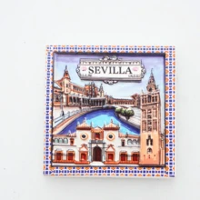 1pc Birthday Gift, Festival Gift, Spain Fridge Magnet, Granada Landscape Fridge Magnet, Seville Landscape Fridge Magnet, Alicante Landscape Fridge Magnet, Valencia Fridge Magnet, Spain Landscape Fridge Magnet, Photo Fridge Magnet, Spain Style Home Decor, Greece Landscape Fridge Magnet, Greece Seascape Fridge Magnet, Seascape Fridge Magnet, Blue Fridge Magnet, Blue Home Decor - Multicolor - View 12