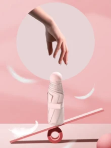 Portable Compact Lightweight Travel Umbrella, Waterproof, Automatic Open, Close. - Màu tím - Xem 6