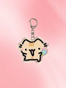 1件/7件亚克力可爱猫咪钥匙扣：情侣猫A、情侣猫B、爱心猫钥匙扣、钞票猫、肌肉猫、相扑猫、草莓猫。可爱挂饰，汽车钥匙扣。日常包袋配饰，包袋挂饰，挂绳，钥匙扣。适合男朋友、女朋友、家人、医生、护士、派对、手机装饰等。汽车配饰，学校背包，卡通万圣节配饰，教师节圣诞礼物。 - 彩色 - 查看 13