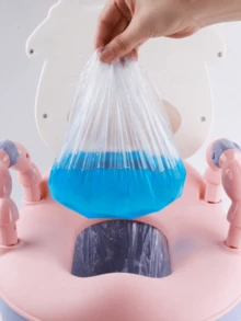 100pcs Baby Toilet Garbage Bags, Disposable Children's Potty Clean Up Bags, Infant Small Toilet Plastic Bags