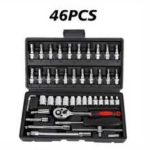 1 Set/12pcs Socket Wrench Tool Kit, Multifunctional Ratchet Quick Repair Auto Wrench Set, Ratchet Quick Wrench Socket Combination, Professional-Grade Chrome Steel Socket Wrench Set - Multicolor - View 13