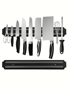 1 pièce Support magnétique puissant pour couteaux de cuisine à fixer au mur, support magnétique en métal et ABS pour ranger les couteaux. Organisateur de cuisine, ustensiles de cuisine, décoration de pièce, convient pour la cuisine, le restaurant, les fêtes, le camping, les rassemblements, cadeau pour les amis et la famille