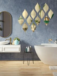 10/20 piezas Pegatinas de espejo con forma de gota de agua, Pegatinas de pared de espejo acrílico, Pegatinas de pared acrílicas extraíbles, Pegatinas de pared 3D DIY para sala de estar, baño, oficina en casa, Calcomanías de espejo acrílico con forma de gota de agua reflectante, Papel tapiz de pegatinas de azulejos de espejo acrílico, Arte de pegatinas 3D diseñado por uno mismo, Calcomanías de pared extraíbles para sala de estar, baño, oficina en casa, Arte de pegatinas de pared diseñado por uno mismo Decoración de habitación Decoración del hogar Decoración de pared Espejo Espejo para habitación Decoración de baño Decoración de sala de estar - Multicolor - Ver 11