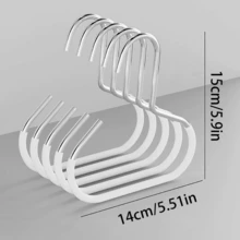 1pc/2pcs Round Circle Scarf Holder, Multifunctional Minimalist Tie Rack, Creative New Hanger Hook, Anti-Slip Coated Rust-Proof Scarf/Towel Rack For Home Storage - Multicolor - View 5