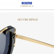 1 件时尚复古超大精致金属框架腿女士时尚眼镜，优雅美观，适合各种场合佩戴女士时尚眼镜 - 紫色 - 查看 3