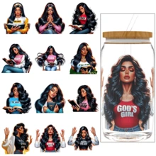 16 盎司 UV DTF 定制包装易于使用 12 件/套拉丁女性信仰语录 UV DTF HD 包装 16 盎司 UV DTF HD 包装 16 盎司 UV DTF 定制标签适用于 DIY 工艺品可用于不锈钢眼镜、马克杯、玻璃瓶等。 - 彩色 - 查看 7