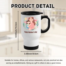 14oz Mother's Day Gift Car Mugs, Gifts For Mothers, Car Mug Gifts, Mom Car Mugs Mother's Day Gifts For Mom Mom Car Mugs Mom Birthday Gifts Mother's Day Car Mugs Mom's Day Car Mugs New Mom Gifts, Mother's Day Gifts, Gifts For Mom, Car Mugs For Mom - Black and White - View 6