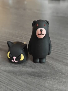 1pc "Who Am I?" Transformable Cat Doll, Funny Cat Desk Decor, Animal Plush Toy, Home Decoration, Cake Decoration